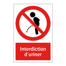 Interdiction d'uriner