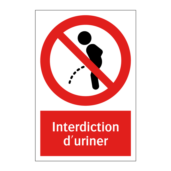 Interdiction d'uriner