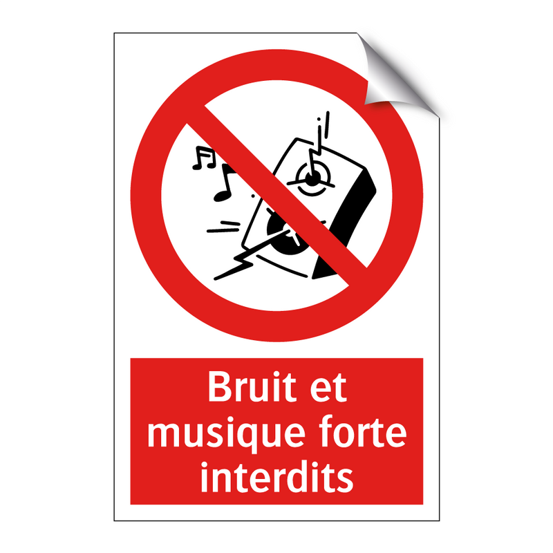 Bruit et musique forte interdits
