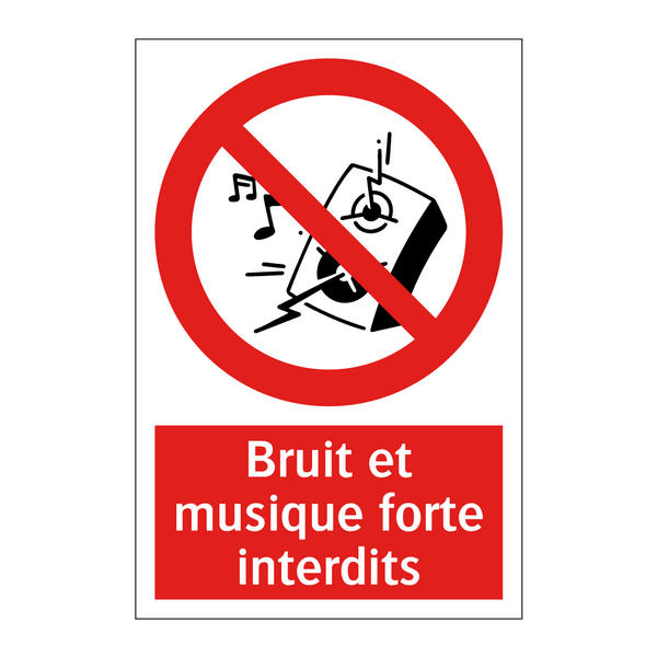 Bruit et musique forte interdits