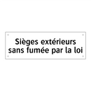 Sièges extérieurs sans fumée par la loi