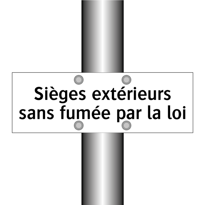 Sièges extérieurs sans fumée par la loi