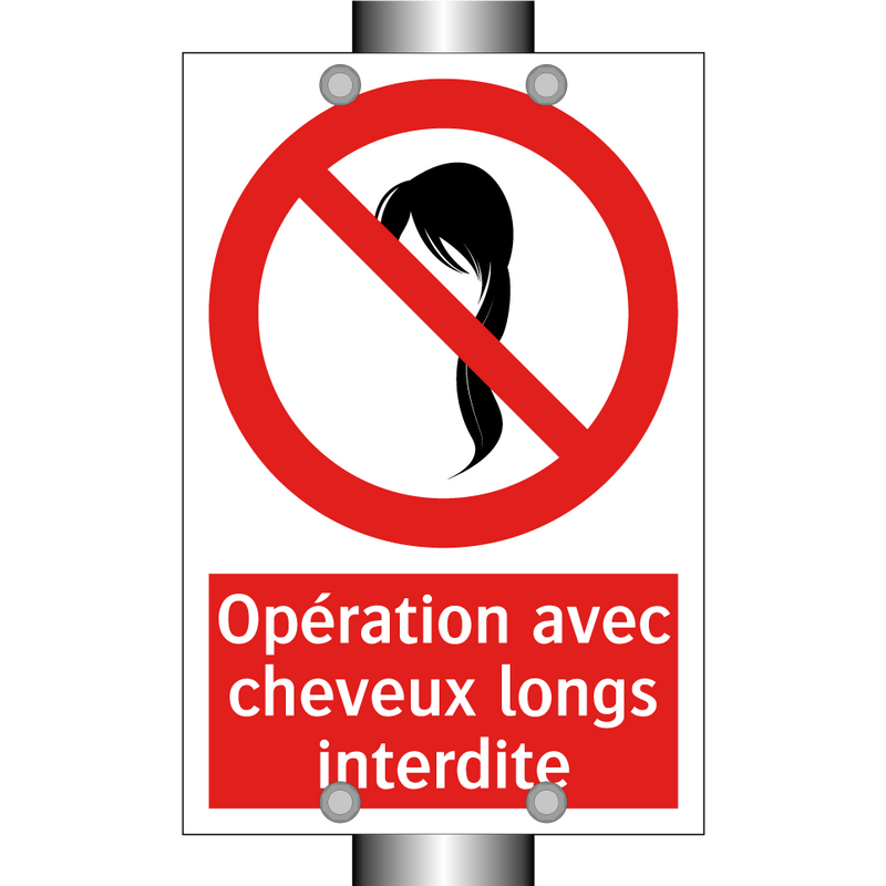 Opération avec cheveux longs interdite