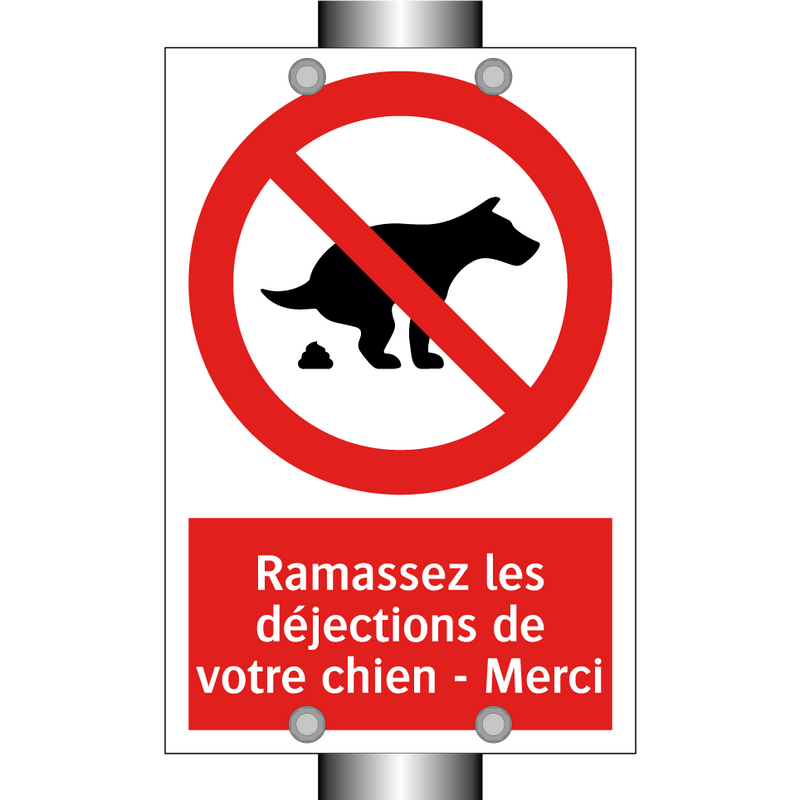 Ramassez les déjections de votre chien - Merci