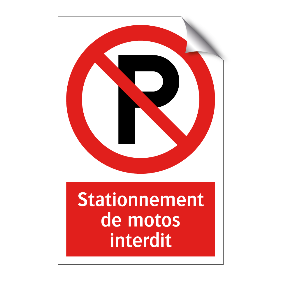 Stationnement de motos interdit