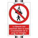 La flânerie non autorisée dans la zone d'exploitation de la grue est interdite.