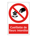 Cueillette de fleurs interdite