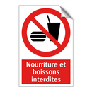 Nourriture et boissons interdites