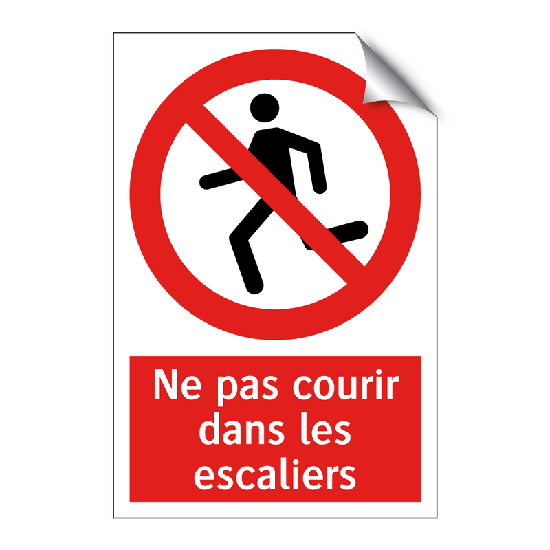 Ne pas courir dans les escaliers