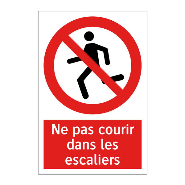 Ne pas courir dans les escaliers