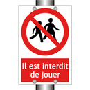 Il est interdit de jouer