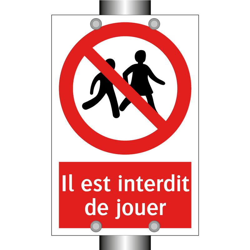 Il est interdit de jouer