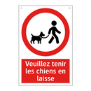 Veuillez tenir les chiens en laisse