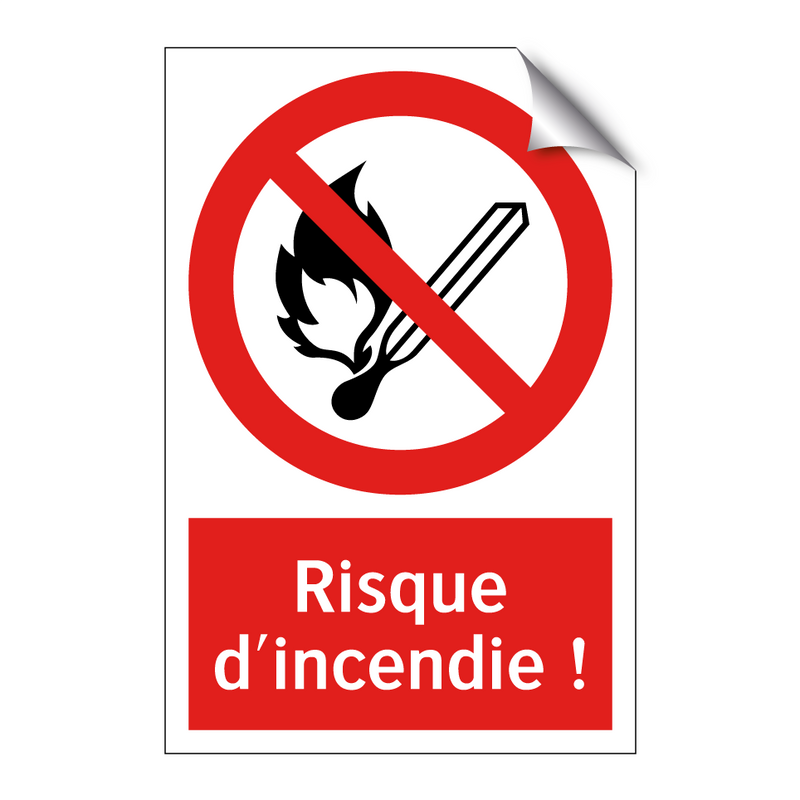 Risque d'incendie !
