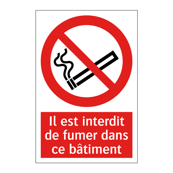 Il est interdit de fumer dans ce bâtiment