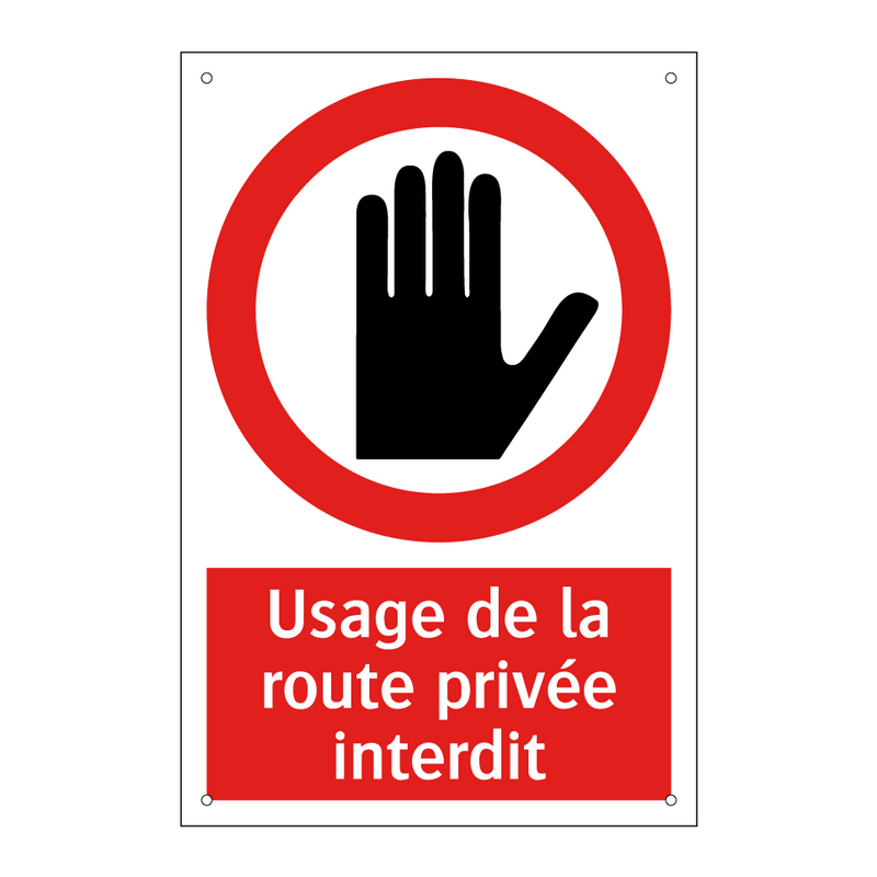 Usage de la route privée interdit