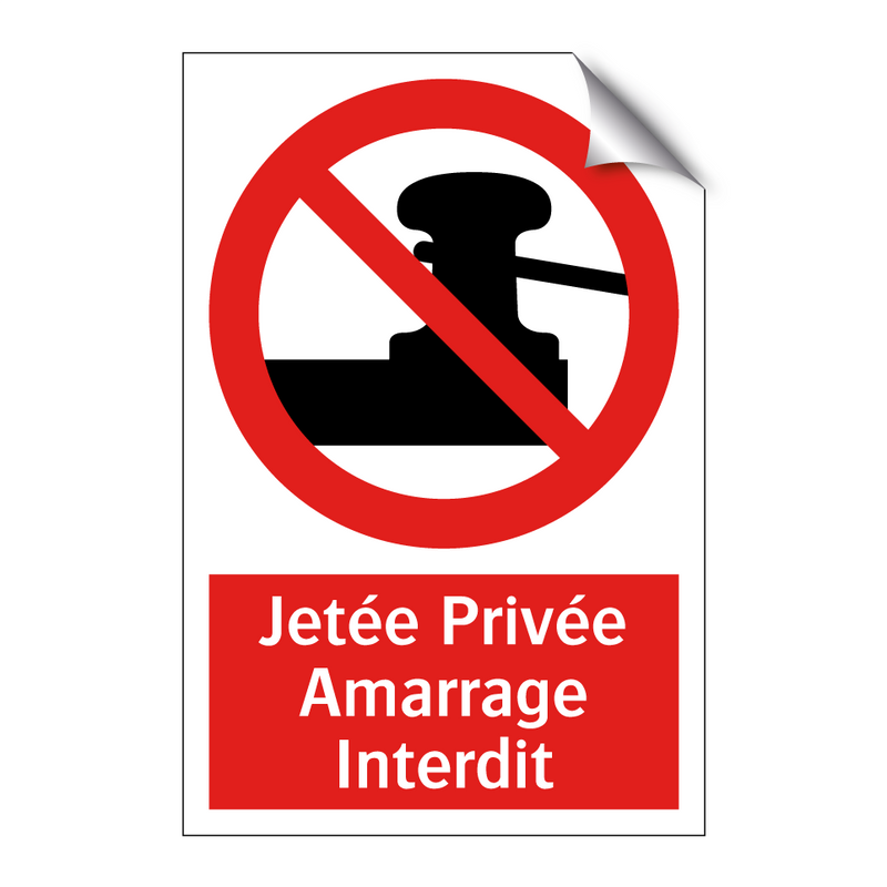 Jetée Privée Amarrage Interdit