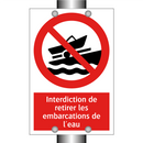 Interdiction de retirer les embarcations de l'eau