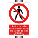 Station de radio Accès interdit. Accès à la station de radio interdit.