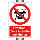 Attention : Zone interdite aux drones