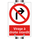 Virage à droite interdit