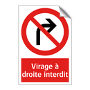 Virage à droite interdit