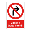 Virage à droite interdit