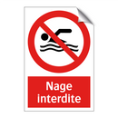 Nage interdite