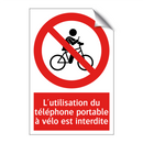 L'utilisation du téléphone portable à vélo est interdite