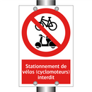 Stationnement de vélos (cyclomoteurs) interdit