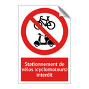 Stationnement de vélos (cyclomoteurs) interdit