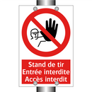 Stand de tir Entrée interdite Accès interdit