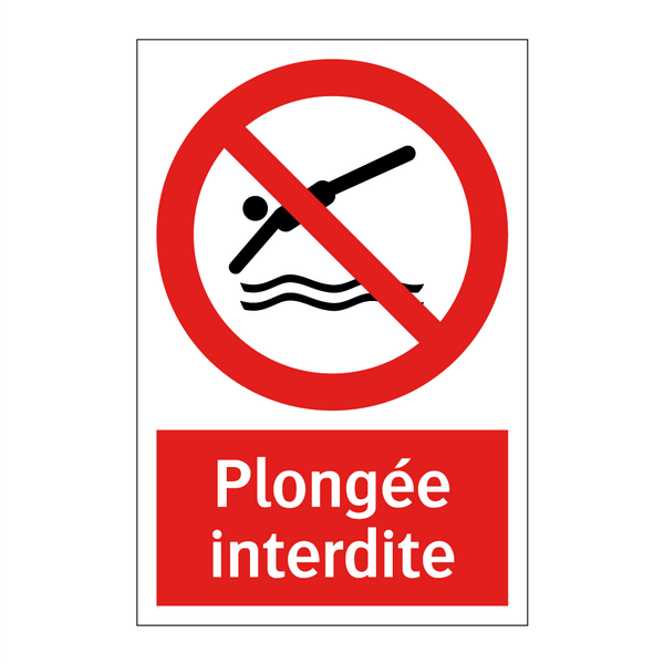 Plongée interdite