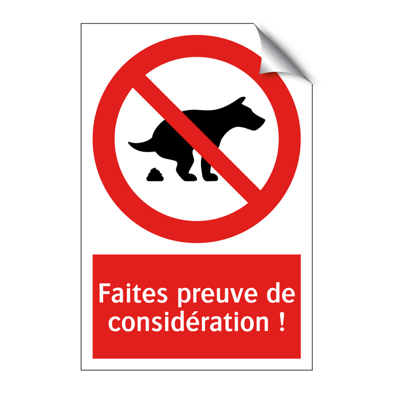 Faites preuve de considération !