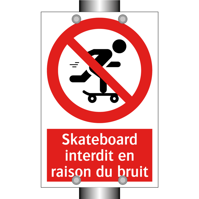 Skateboard interdit en raison du bruit