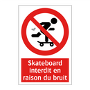 Skateboard interdit en raison du bruit