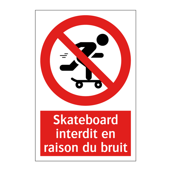 Skateboard interdit en raison du bruit