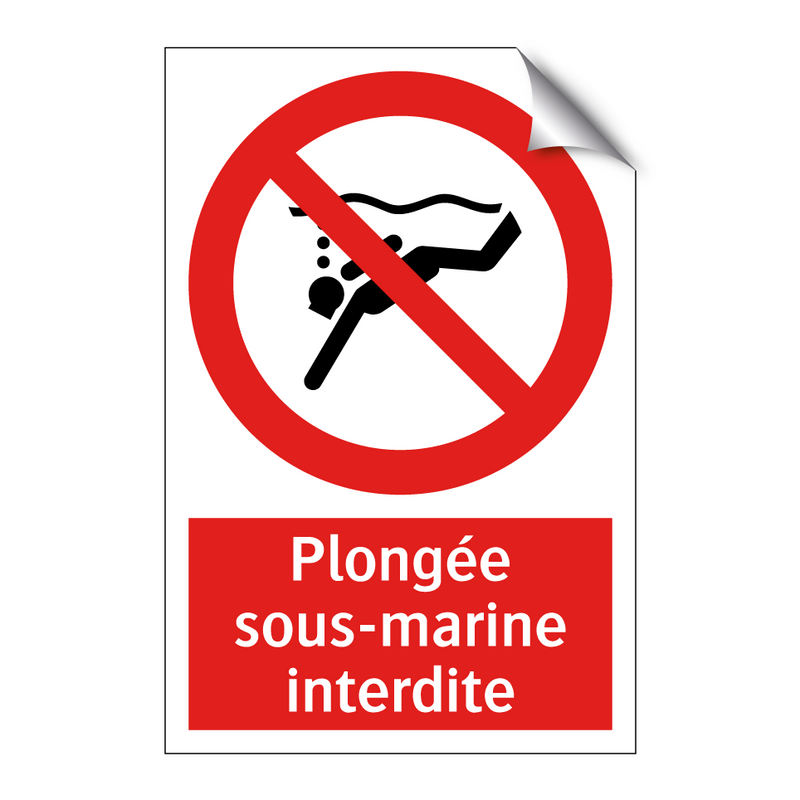 Plongée sous-marine interdite