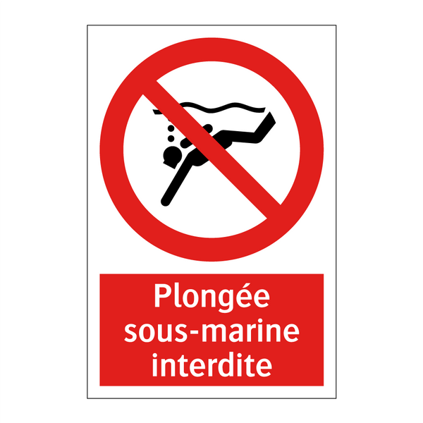 Plongée sous-marine interdite