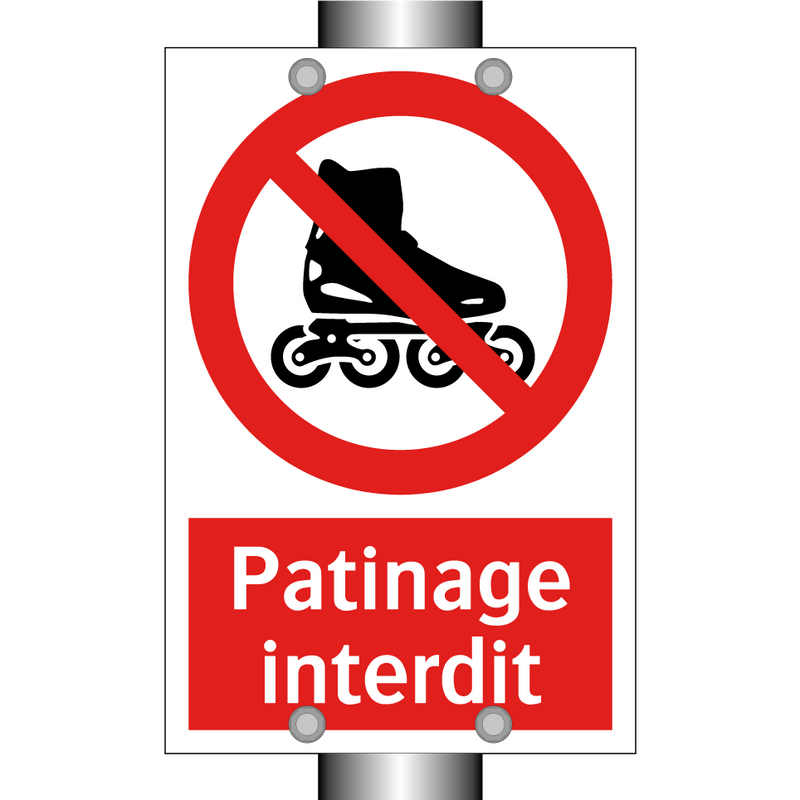 Patinage interdit