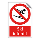 Ski interdit