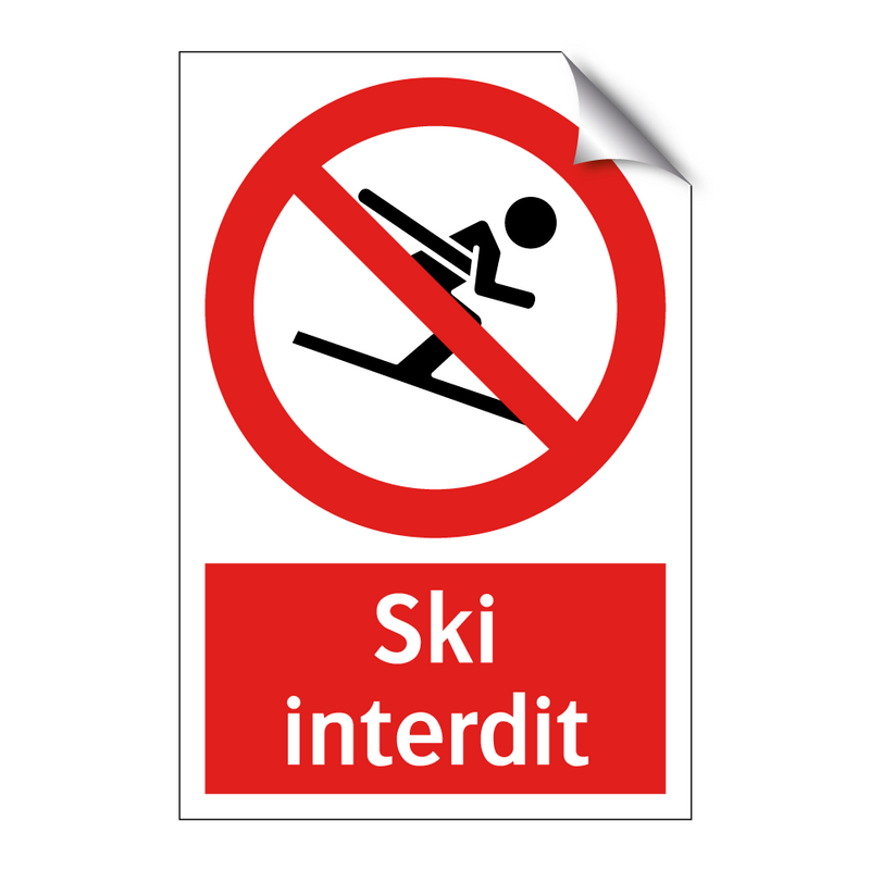 Ski interdit