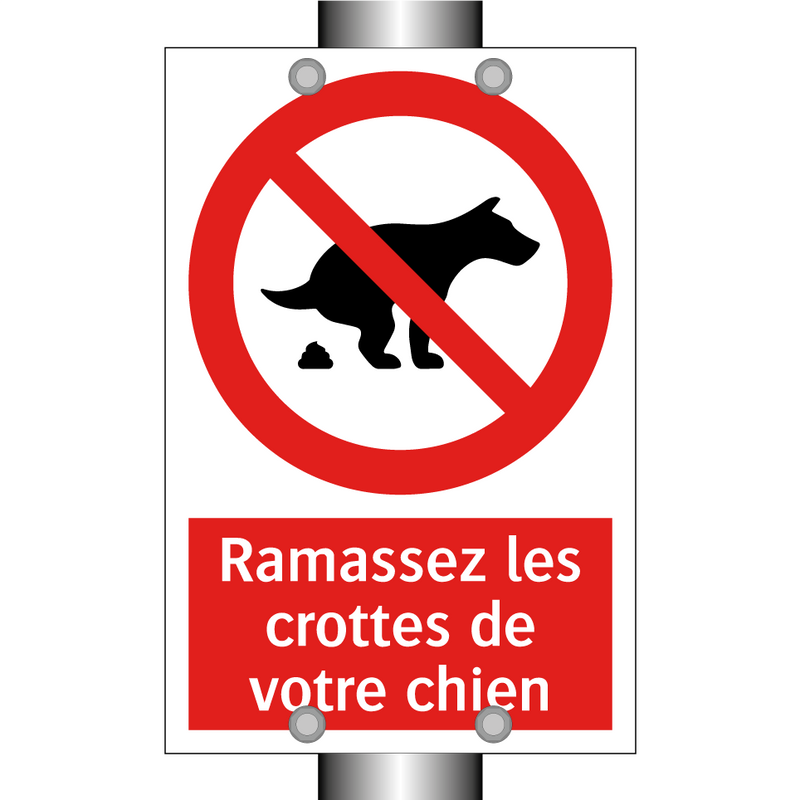 Ramassez les crottes de votre chien