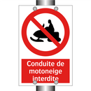 Conduite de motoneige interdite