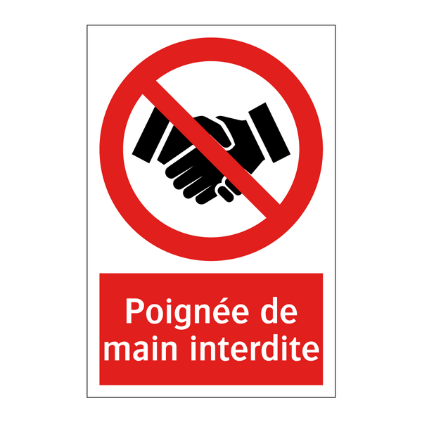 Poignée de main interdite