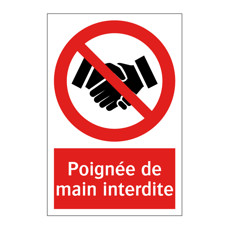 Poignée de main interdite