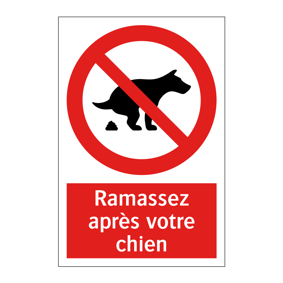 Ramassez après votre chien