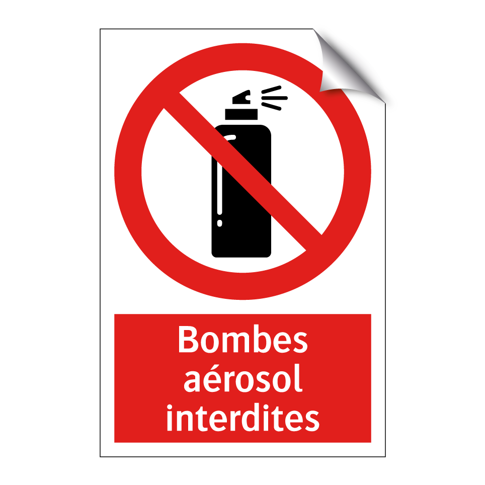 Bombes aérosol interdites