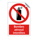 Bombes aérosol interdites