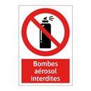 Bombes aérosol interdites
